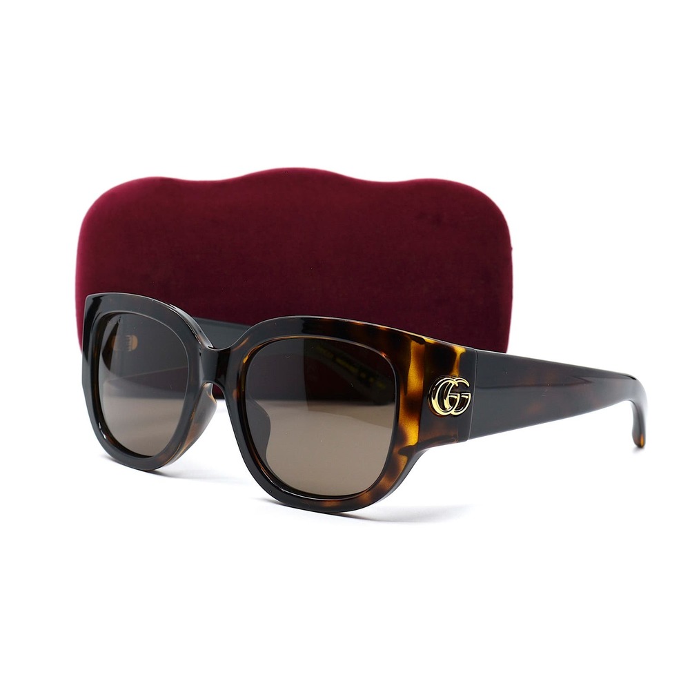 Gucci GG1599SA Havana Brown Sunglasses Women Authentic Italy New w/ Case - Picture 15 of 15